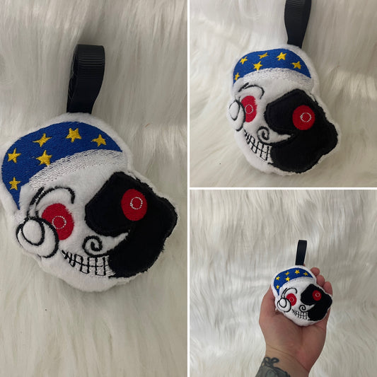 Angry Sleepy Moon, Babysitter Plush Keychain, Video Game Monsters, Handmade Plushie Keychain, Made to Order