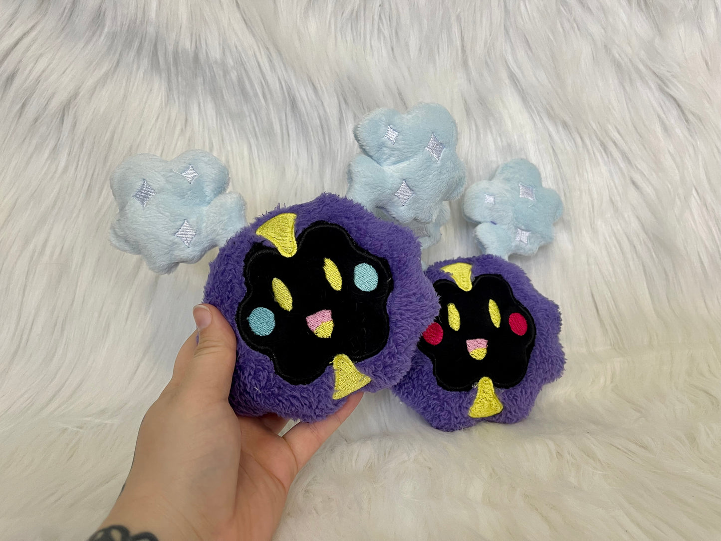 GALAXY BABY Monster SPACE Beanie Plushie, Shiny, Video Game inspired Plush