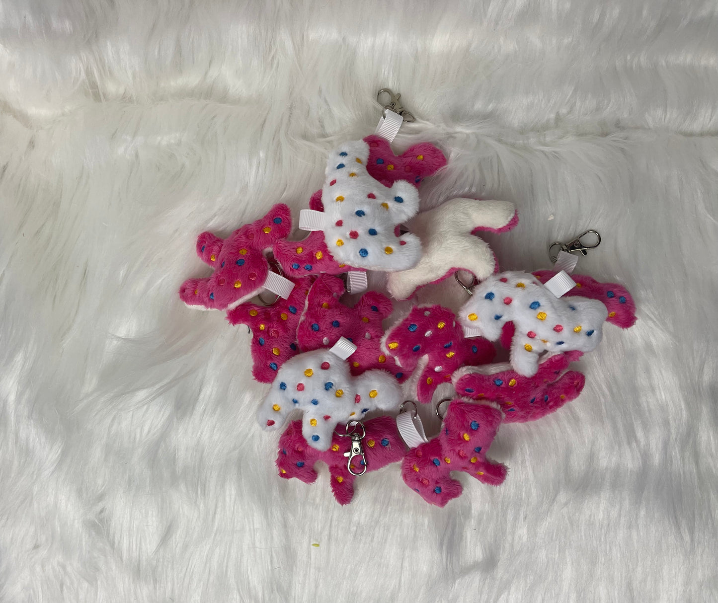 Circus Animal Snack Plush Charm, Plush Keychain, Animal Shaped, Foodie Handmade Plushie Keychain, Made to Order