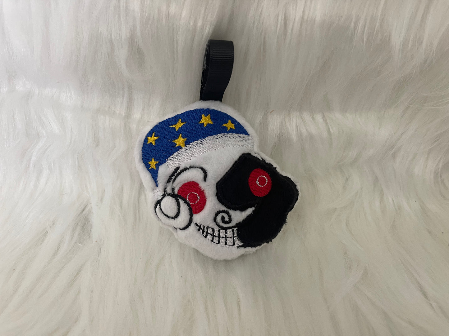 Angry Sleepy Moon, Babysitter Plush Keychain, Video Game Monsters, Handmade Plushie Keychain, Made to Order