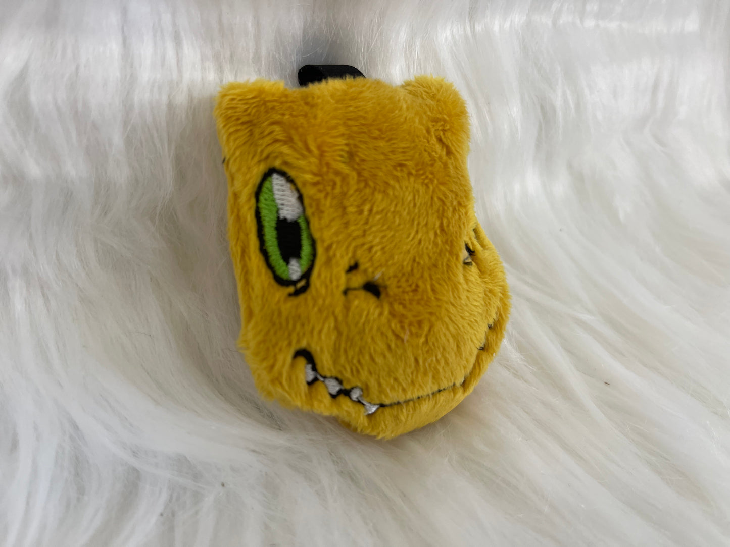 Digital Dino Plush Keychain, Digi Animal Monsters, Handmade Plushie Keychain, Made to Order.